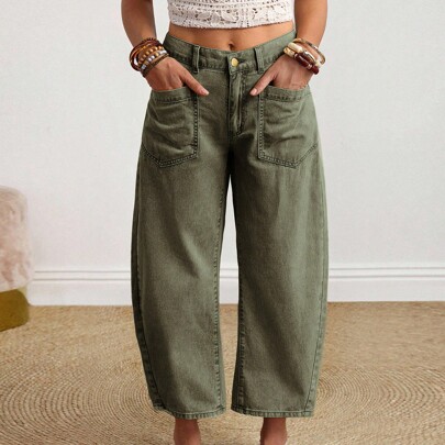 Women's Solid Color…