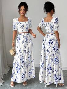 Blue and White