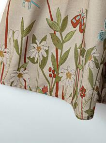 Linhara 大码女式无袖宽松休闲沙滩风连衣裙，适合春夏季度假和日常穿着 - 彩色 - 查看 3