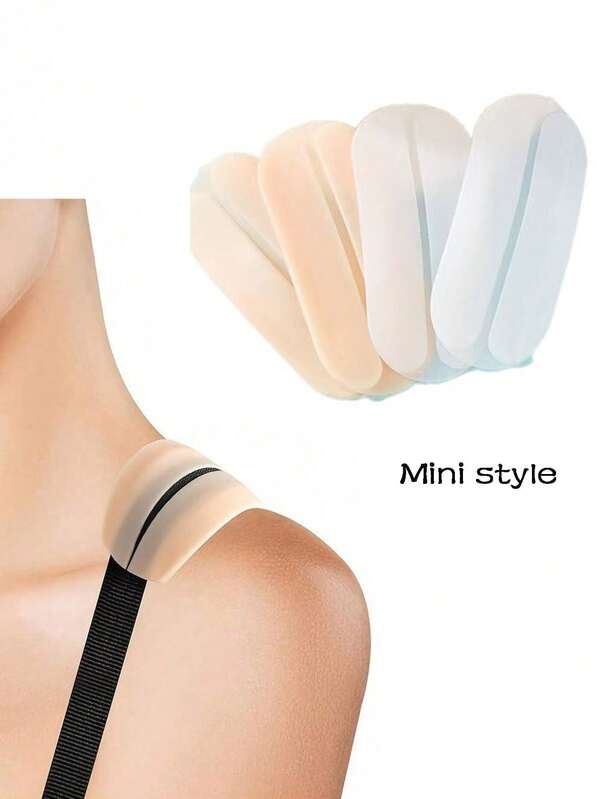 2/3/4/6pcs Mini Style Silicone Shoulder Strap Clips For Bras, Non-Slip Shoulder Pads, Soft And Invisible Bra Strap Protector