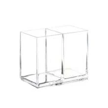 SHEIN 1pc Clear Makeup Brush Holder Desktop Vanity Makeup Organizer For Lipstick, Eyebrow Pencils, Skincare Products - Multicolor - View 10