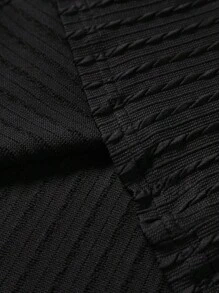 Manfinity Homme Men's Summer Solid Color Round Neck Short Sleeve Casual T-Shirt - Black - View 4