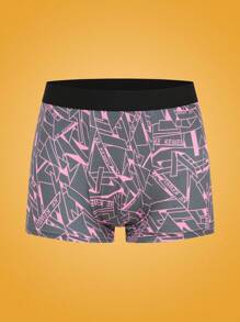 Notgurli Men Color-Blocked Edge Full Print Boxer Shorts (Set Of 5) - Multicolor - View 9