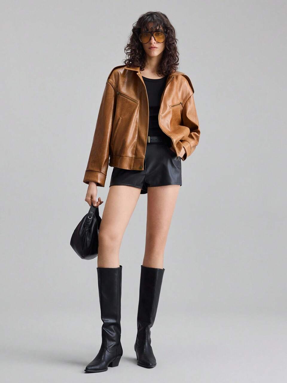 Women's Retro Brown Regular Jacket,Autumn Chic Everyday Fashionable Urban Casual Office Wear,Old Money Style Effortless Temperament High-End Commuting
