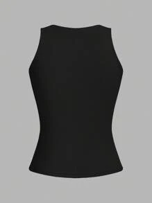 SHEIN EZwear 4件套女士性感紧身露脐吊带背心，适合夏季穿着 - 彩色 - 查看 6