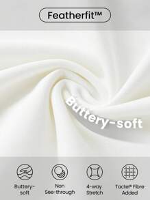 GLOWMODE FeatherFit™ Asymmetric Strap Sports Bra - White - View 8