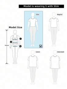 Franclia Women's Casual Solid Color Satin Shiny T-Shirt Maillard Style Summer Brown Clothes For University - Brown - View 6