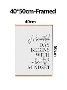 1 件励志墙贴女性人生格言办公室装饰励志女性办公室墙贴印刷女性励志格言简约主义，无框 - 彩色 - 查看 11