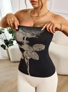 SHEIN Sports 女士无缝提花运动吊带背心，适合日常健身 - 彩色 - 查看 7