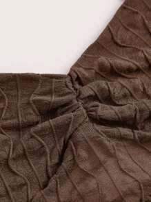 SHEIN ICON Seam Detail Backless Bandana Summer Crop Top