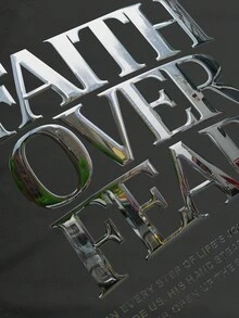 PAVTROS 男士休闲插肩袖T恤，背面饰有字母图案，夏季 - 深灰色 - 查看 2