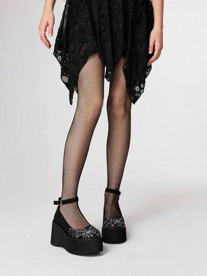 Goth Zapatos casuales de mujer con suela gruesa, puntera redonda y hebilla, de estilo gótico vintage con tacón alto y punta abierta, ideales para vestidos de fiesta