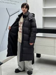 DAZY Youth (Boys) Padded Coat, Fall - Black - View 6