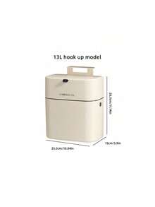 SHEIN 1 pieza Papelera de pared estilizada - de alta capacidad, diseño estético con tapa - papelera ahorradora de espacio para uso doméstico - perfecta para la sala de estar, el baño y la cocina