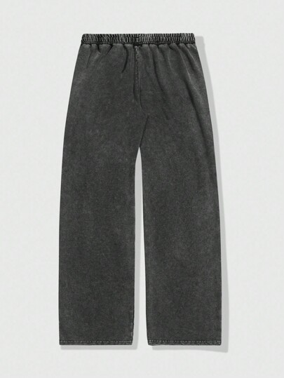 Street Life Men's Casual Snowflake & Cross Print Straight Leg Pants