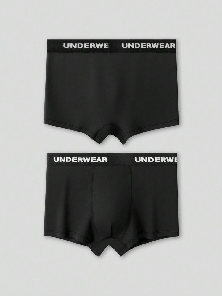 5pcs/Pack Teen Boy Fashionable, Comfortable, Lightweight Sports, "Easyfave" Boxer Briefs For Teenage Boys Teen Underwear Boys Boxer Briefs Boys Underwear Boys Briefs Boys Underwear Pack - Multicolor - View 7