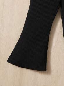 Baby Solid Flare Leg Trousers