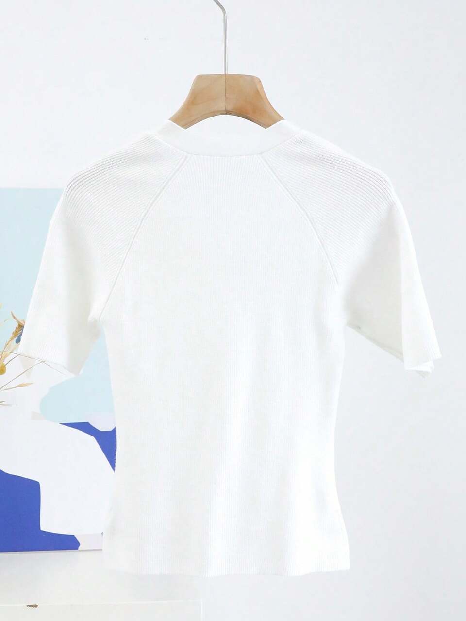 Women's Tight-Fitting Transformable Collar Knit Top, Business Casual