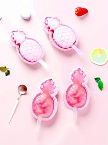 Joivida 1 molde de silicona para helados, molde DIY para paletas - Rosa - Ver 3