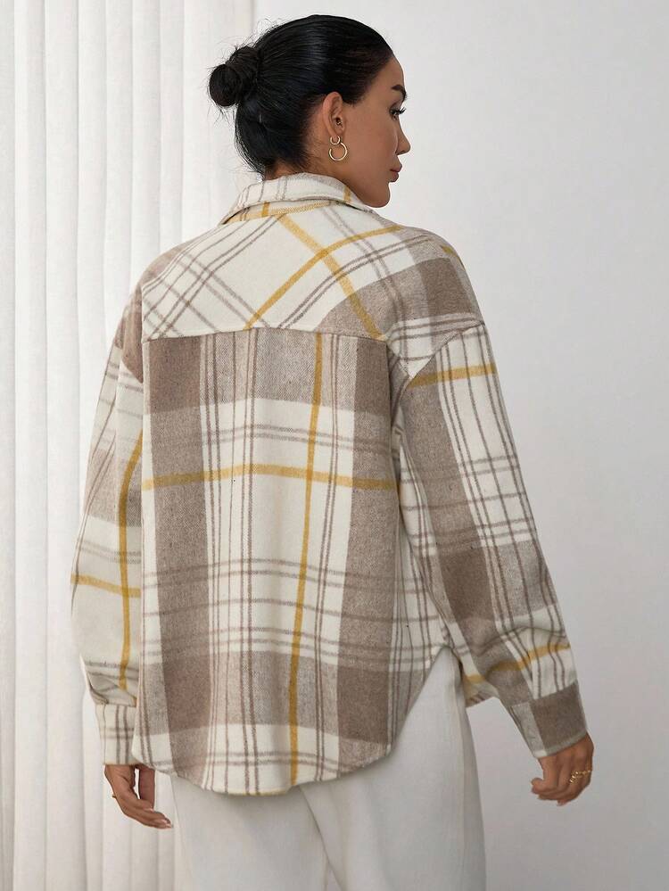 EURMUSE Multicolor, Pocket Details, Over Shirt Jackets - Multicolor - View 7