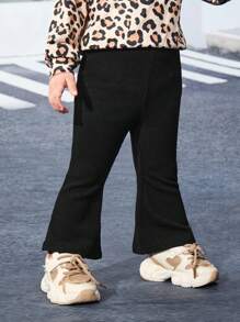 Baby Solid Flare Leg Trousers