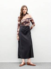 Mnmlis 女式新款平底低跟尖头一脚蹬鞋 - 棕色 - 查看 8