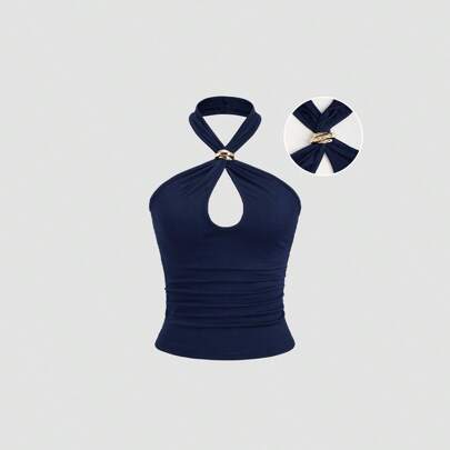 Sexy Backless Solid…