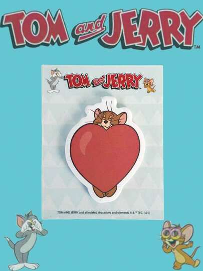 TOM & JERRY X SHEIN Sticky Notes Set-Cute Cartoon Memo Pads For Office School Supplies