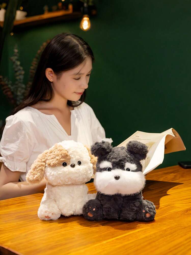 POKOJA LAND 1pc Plush Soft Stuffed Animal Doll Cute Puppy Dog Toy Figure Decor Gift For Women Girls Birthday Christmas Valentine Home Room Decorations Kawaii Pet Lover Present Party Favors Cartoon Animal Stuffed Toy - Multicolor - View 8