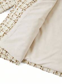 Ellevyn 秋冬时尚杏色女士开衫长袖大衣