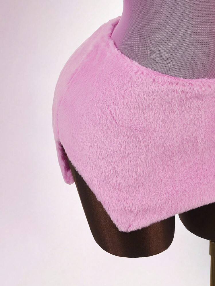 Amplova Sexy Mesh Patchwork Mini Dress For Women Pink Tube Top Dress Mesh Stitching See-Through Dress,Party Dress - Pink - View 8