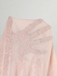 Jouncy 女士休闲蝴蝶印花长袖T恤 - 淺粉色 - 查看 6