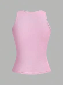 SHEIN EZwear 4件套女士性感紧身露脐吊带背心，适合夏季穿着 - 彩色 - 查看 4
