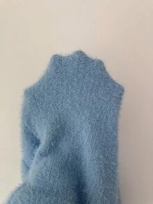 Elenzga Femei toamna/iarna nou guler rotund mânecă lungă scurt blană artificială de nurcă buzunar moale nasture metalic design high-end elegant cardigan tricotat fustă set 2 piese