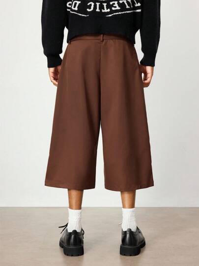 Street Life Short ample et boutonné pour homme, style décontracté et urbain, minimaliste