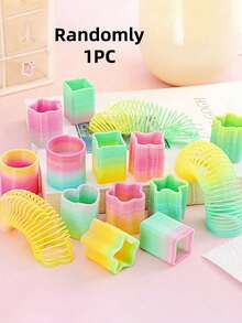 Zazumi 1/3/6/8/12/15/24 chiếc Bộ đồ chơi lò xo cầu vồng mini cho tiệc mùa xuân, Halloween, Giáng sinh, hộp quà Halloween, quà tặng, bộ hộp ma thuật (hình dạng ngẫu nhiên) - Nhiều màu - Xem 13