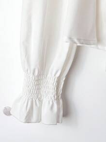 Franclia Women's Shirt With Oblique Placket Design And Cuff Decoration Fall Cloth For Women