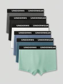 5 件/包青少年男孩时尚、舒适、轻便运动型“Easyfave”青少年男孩平角内裤 - 彩色 - 查看 2