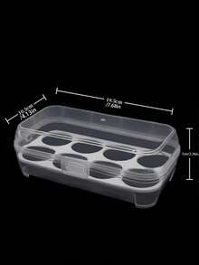 3/4/8 格鸡蛋架防震厨房容器盒储物盒，适用于户外露营和野餐。这是一款便携式鸡蛋储物盒，具有防溢、防震和便携功能 - 非常适合在露营、野餐和旅行期间以及复活节期间存放鸡蛋，它是一个鸡蛋储物托盘。