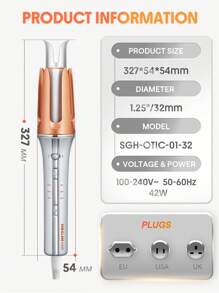 SHEGLAM HAIR It-Curl One-Touch Instant Curler Automatic Curling Iron,Auto Hair Curler,Auto Hair Curler,32mm Automatic Hair Curler With 3 Temperatures,Fast Heating & 2-Way Rotation,Automatic Shut-Off,Anti-Scald & Anti-Tangle Rotating Curling Wand,Touch Instant Curler For Hair Styling32mm Automatic Hair Curler With 3 Temperatures,Fast Heating & 2-Way Rotation,Automatic Shut-Off,Anti-Scald & Anti-Tangle Rotating Curling Wand,Touch Instant Curler For Hair Styling Graduation Birthday Holiday Summer Fall Autumn Y2K Fancy Fashion Women Makeup Cosmetic Party Beach Travel Camping Outdoors School Campus Festivals Decor Gift Present Rose Girl Best Color Charm Vibe Pink Christmas New Year Thanksgiving Day Valentine's Day