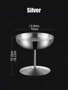 A Stainless Steel Dessert Cup With Large Capacity Ice Cream, Afternoon Tea, Coffee Bar Cocktail Goblet