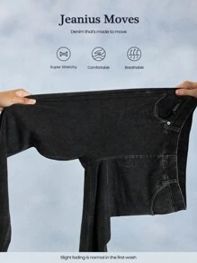 GLOWMODE Jeanious 超弹力经典牛仔喇叭牛仔裤 Jflare 带五个口袋 瑜伽日常