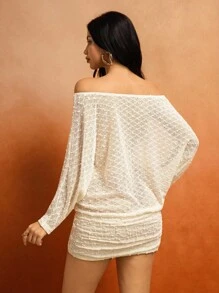 Roylia Váy hở vai gợi cảm thời trang nữ - Màu be - Xem 2