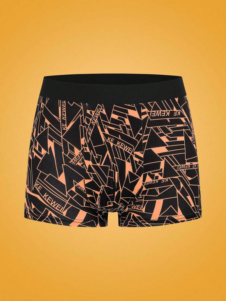 Notgurli Men Color-Blocked Edge Full Print Boxer Shorts (Set Of 5) - Multicolor - View 7