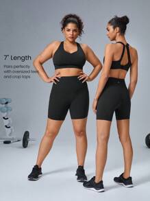 GLOWMODE 6 英寸 FeatherFit™ 塑腹骑行短裤 健身房夏季健身