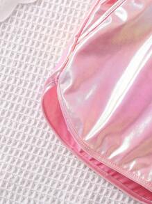 SHEIN 1pc Girls' Casual Cute Cartoon Cat Print Round Neck Short Sleeve T-Shirt, Spring/Summer Vacation Summer Holiday