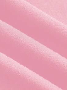 SHEIN EZwear Bộ đồ liền thân dây mảnh màu hồng giản dị tối giản gợi cảm dành cho nữ, thích hợp cho mùa hè - Hồng - Xem 5