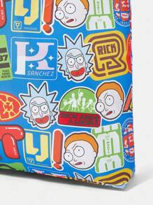 Rick and Morty X SHEIN 女士时尚卡通图案手提包 - 彩色 - 查看 3