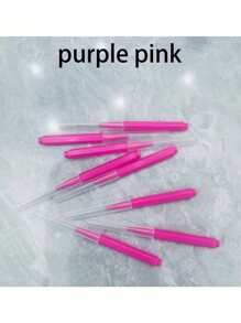 SHEIN 50 件深层清洁牙间刷不锈钢丝配尼龙刷毛，非常适合牙齿和牙缝，口腔卫生必需品 - 彩色 - 查看 12