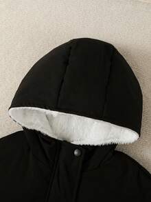 男童休闲保暖连帽冬季外套 - 彩色 - 查看 6